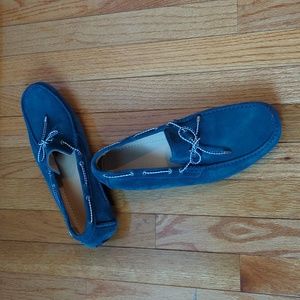 Bugatchi Men's Blue Suede Driving Moccasins size 10.5 EUC